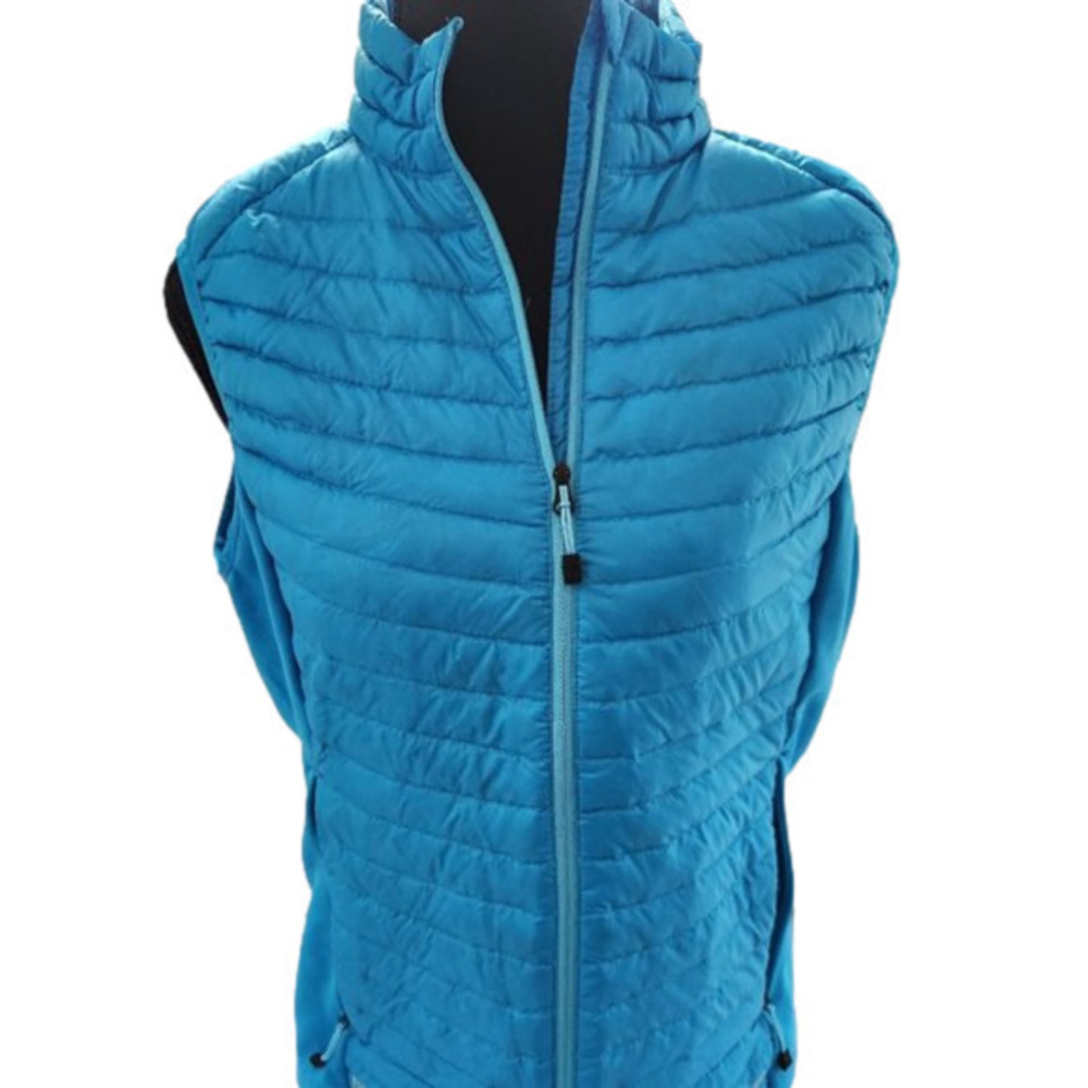 P162. Eddie Bauer Blue Stormdown 800 Vest |M